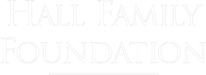 Hall Family Foundation White Logo